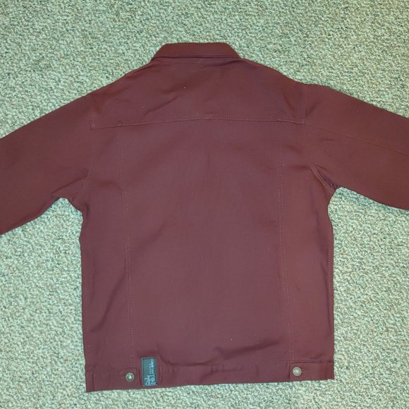 Evolution in Design XXL Burgundy Denim Jacket - Picture 2 of 5